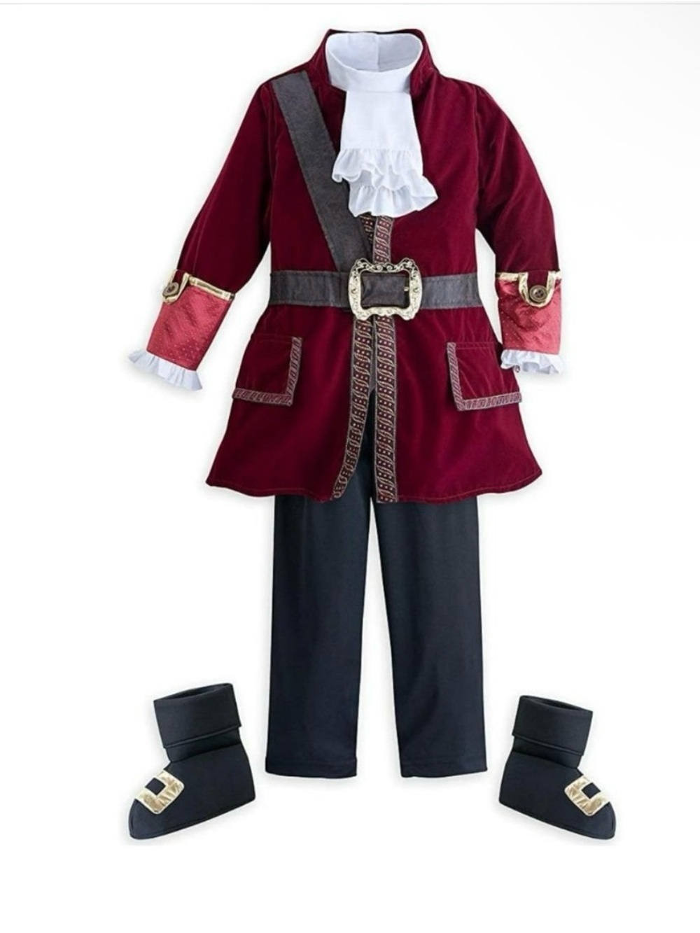 RARE! NWT DISNEY CAPTAIN HOOK Costume! Disney store! Peter Pan/ Pirate NEW TAGS!